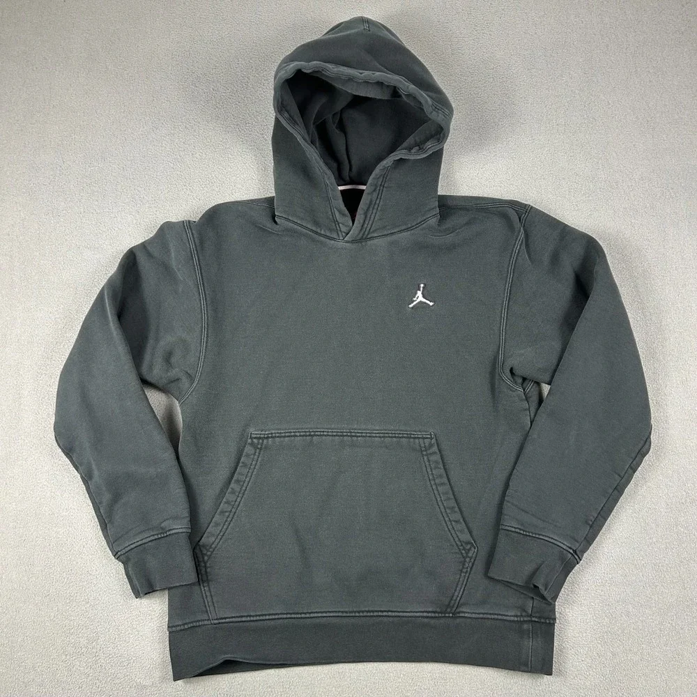 Air Jordan Hoodie Mens Small Essentials Fleece Pullover Black DA9818-010 - Picture 1 of 8